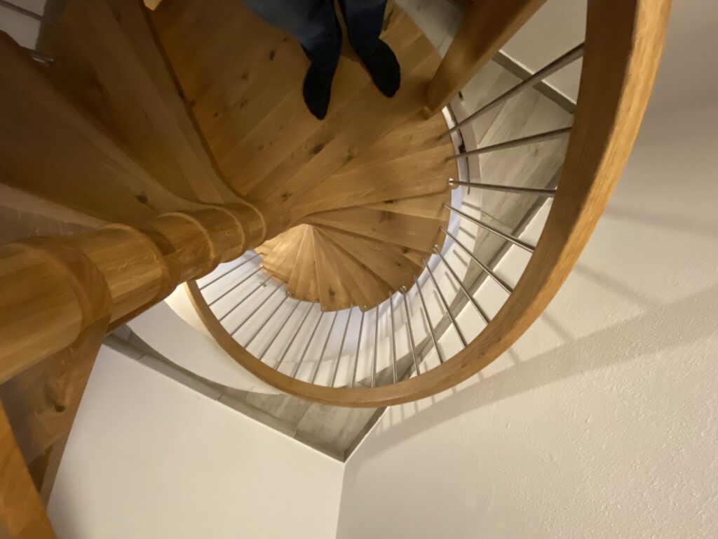 Wendeltreppe aus Holz